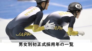 オリンピック・世界陸上・世界水泳の男女別初正式採用年の一覧 eye5243a