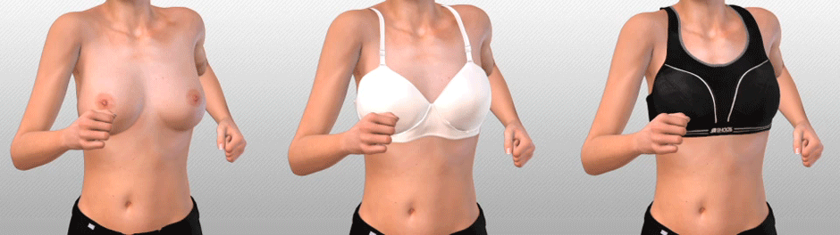 女性の胸（おっぱい）は上下ではなく「8の字」に揺れるとの研究結果【乳房座標系】 16631 18